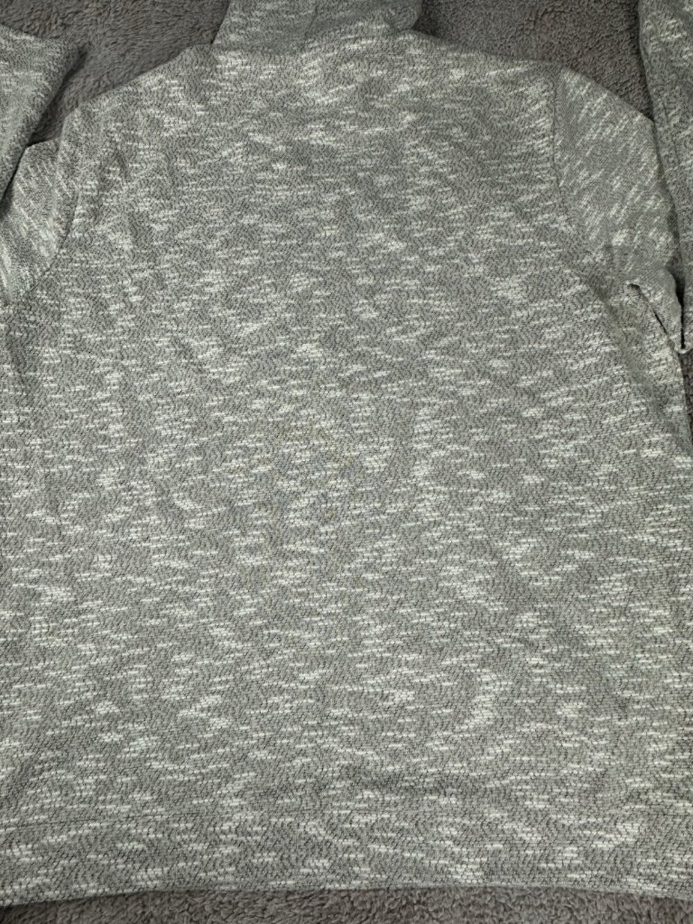 ONIA Hoodie Mens Large Beige Heather Cotton Henley Pullover Swester Tan - Picture 12 of 12